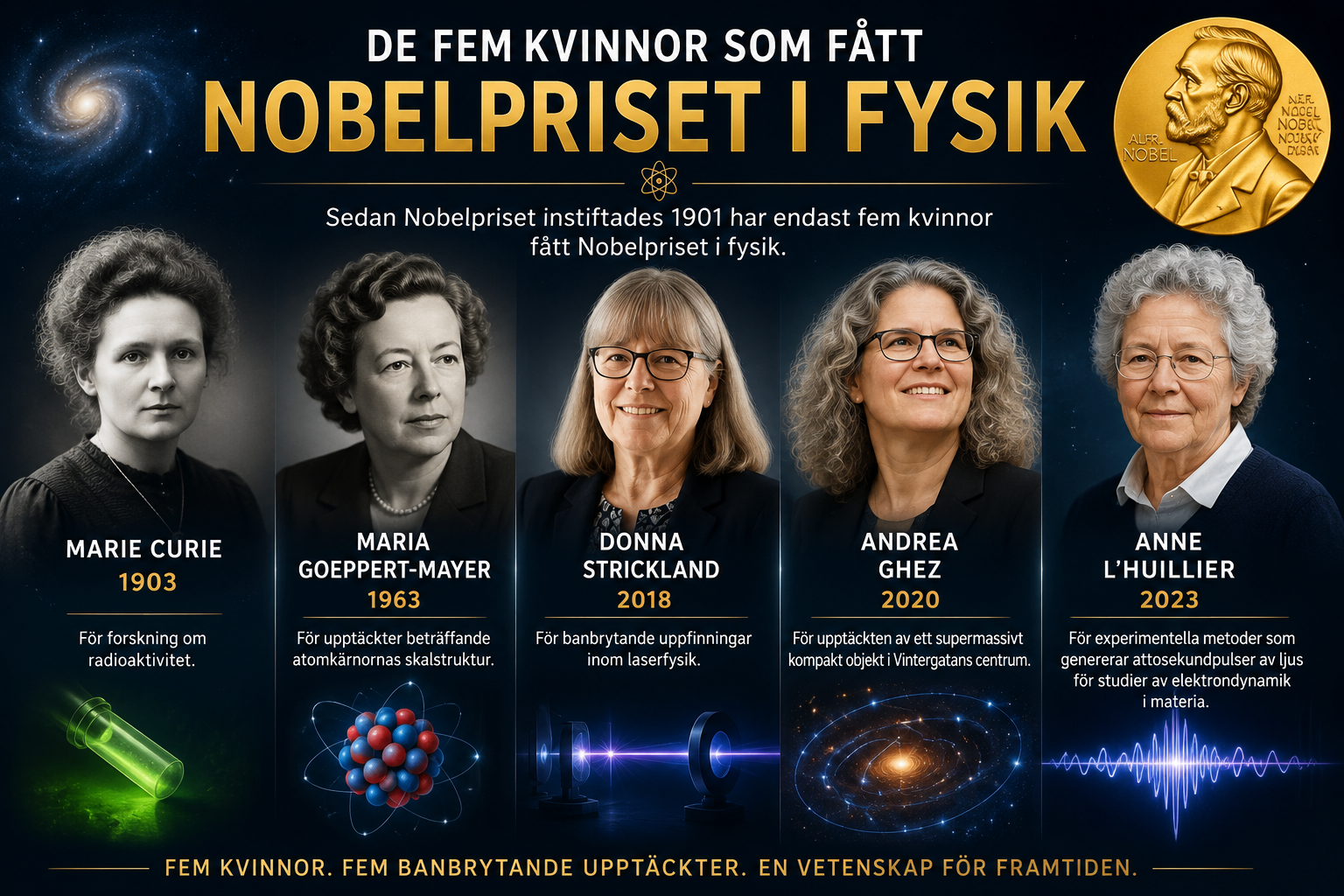 Fysikens tunga drottningar: Kvinnorna som krossade glastaket