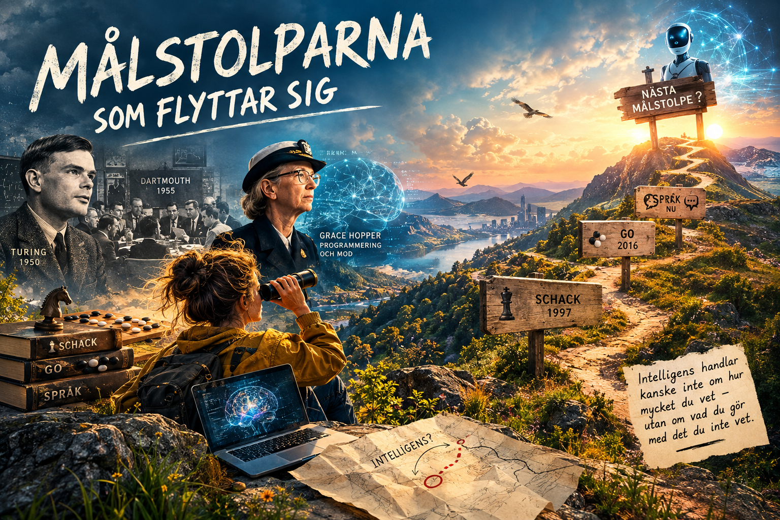 Målstolparna som flyttar sig: om AI, intelligens och vårt eget ego