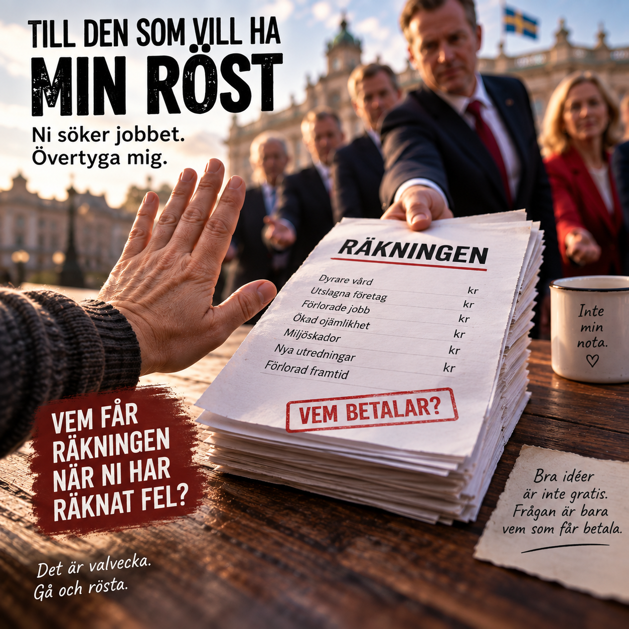 Vem får betala när politiken räknar fel?